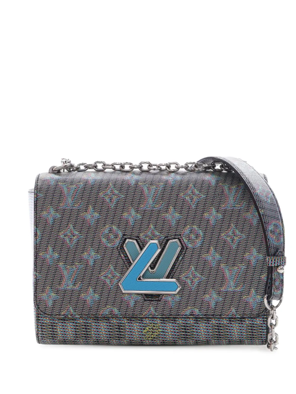 Louis Vuitton Pre-Owned 2019 Damier Monogram Pop Twist MM crossbody bag - Blau