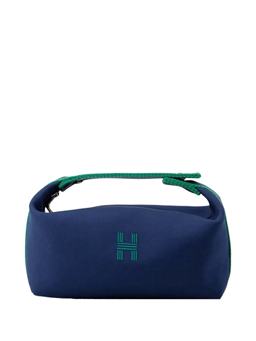 Hermès Pre-Owned 2020-2025 Small Toile Bride A Brac Case vanity bag - Blu