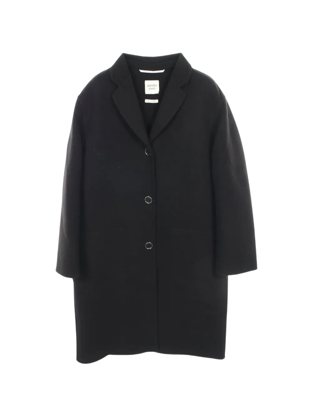 Hermès Pre-Owned 2000s cashmere coat - Black