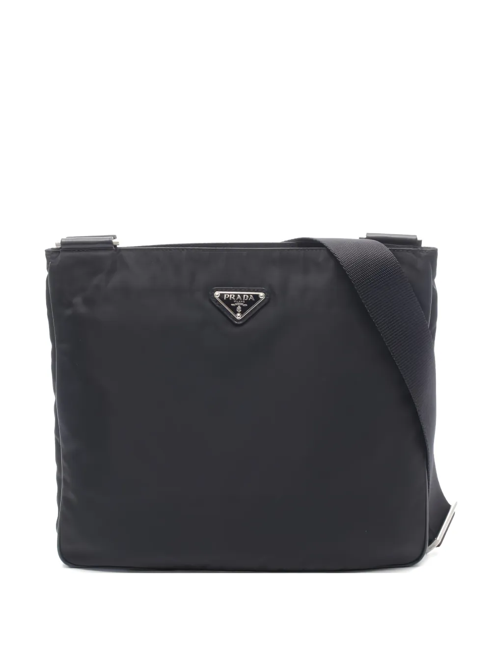 Prada Pre-Owned 2010s logo-plaque shoulder bag - Nero