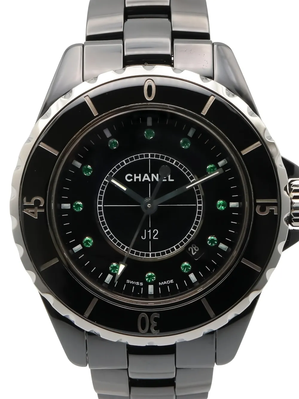 CHANEL Pre-Owned Orologio J12 10th Anniversary 33mm anni 2010 - Nero