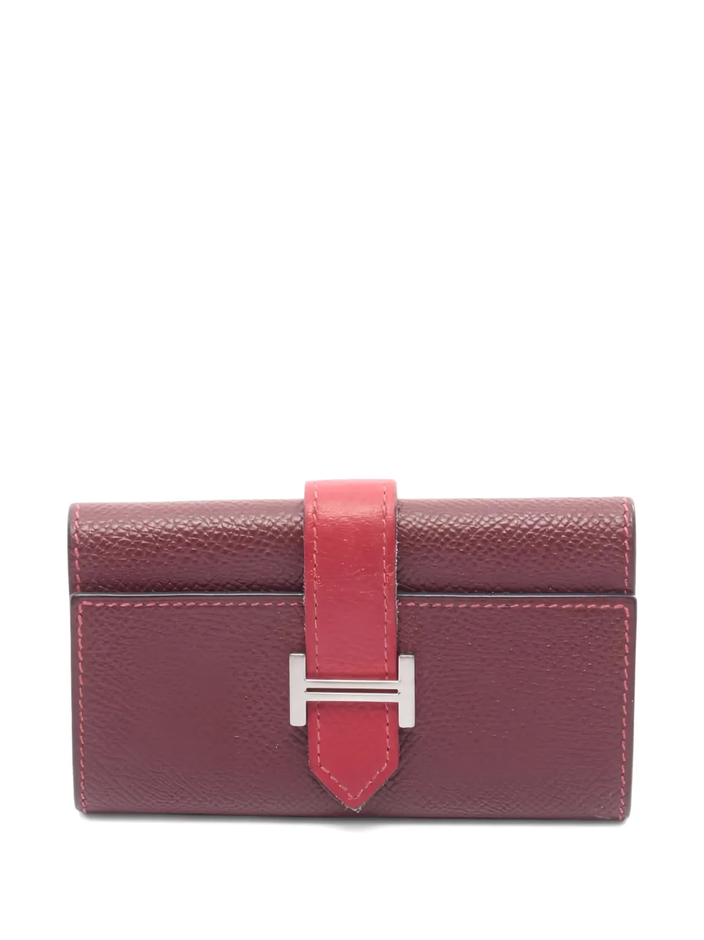Hermès Pre-Owned 2015 Bearn bi-fold leather wallet - Rosso