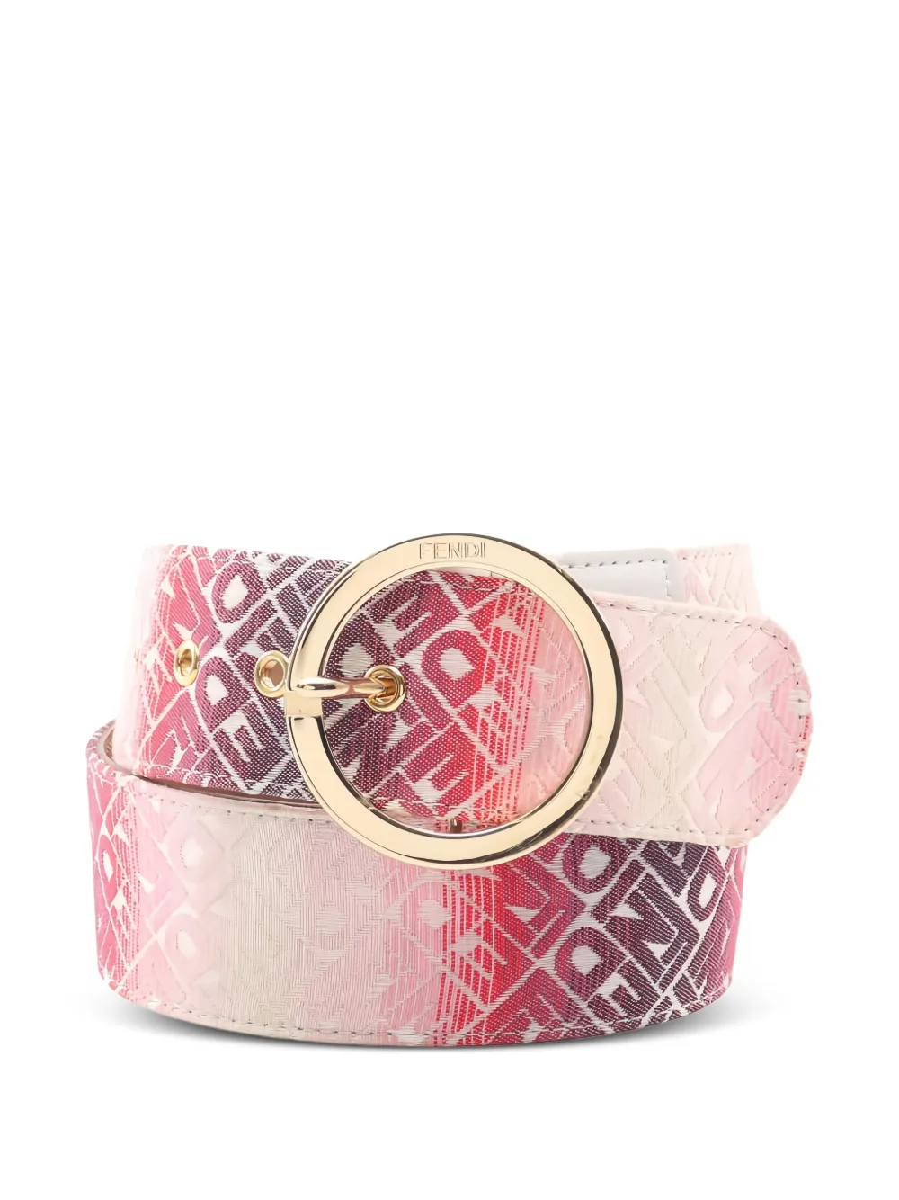 Fendi Pre-Owned 2000s buckle leather belt - Rosso