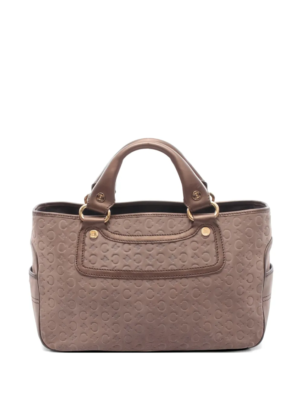 Celine Pre-Owned 2000s Boogie C debossed leather tote bag - Toni neutri