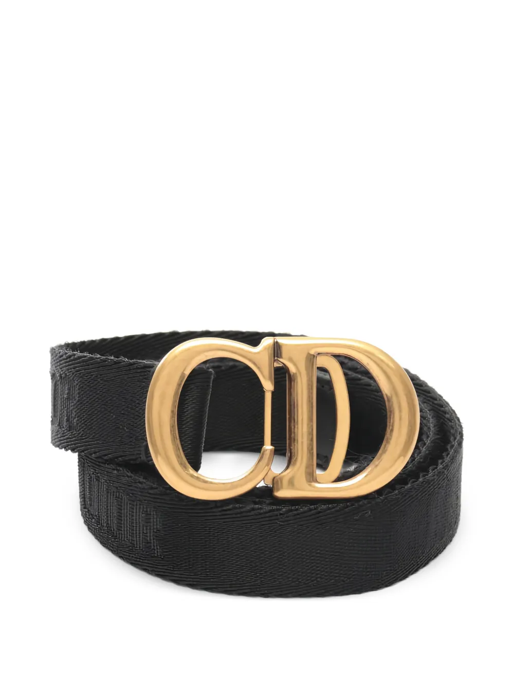 Pre-owned Dior 2010s Cd Buckle Belt In Black