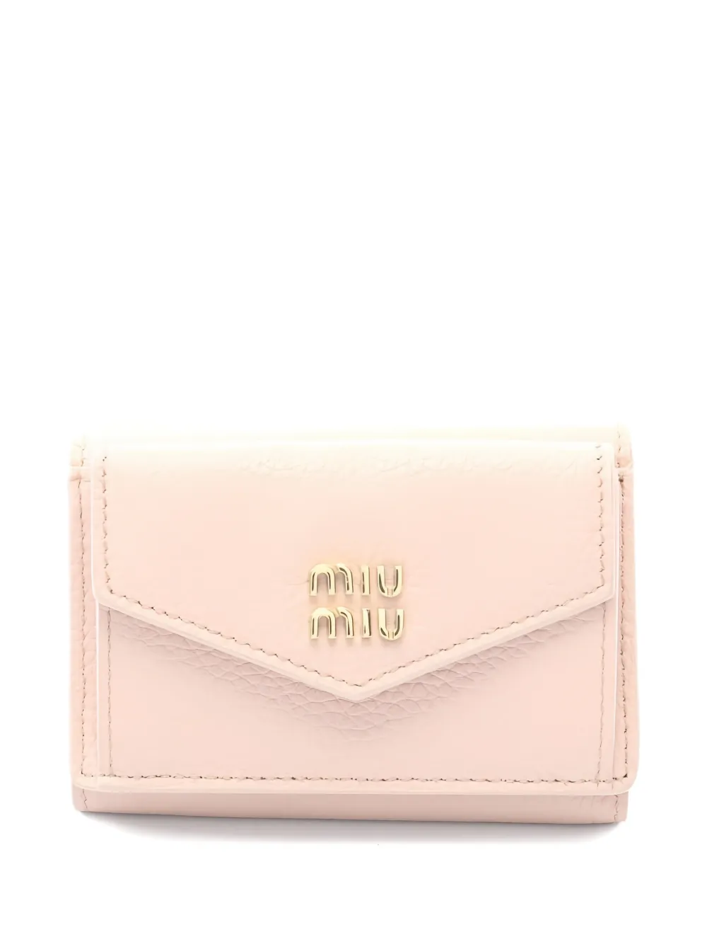 Miu Miu Pre-Owned tri-fold leather wallet - Toni neutri