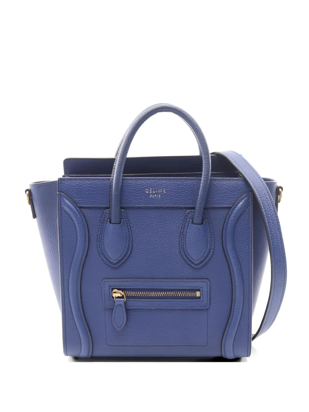 Celine Pre-Owned 2010s nano Luggage two-way tote bag - Blu