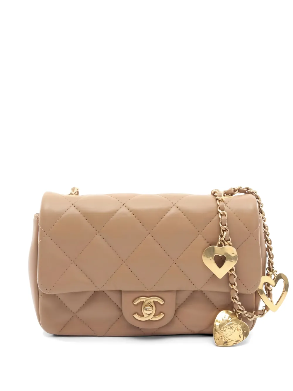 CHANEL Pre-Owned 2021 mini matelasse quilted chain shoulder bag - Toni neutri