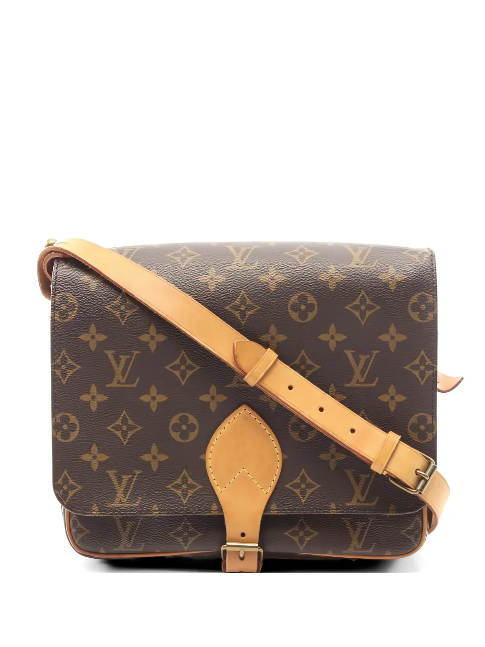 Louis Vuitton Pre-Owned 1999 Cartesier GM monogram leather shoulder bag - Marrone