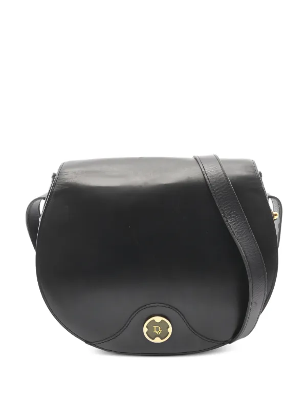 Dior Pre-owned 2000s Logo Shoulder Bag in Black