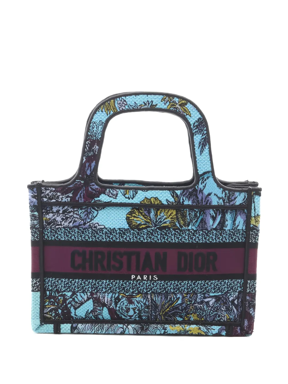 Christian Dior Pre-Owned 2010s Book canvas tote bag - Blu