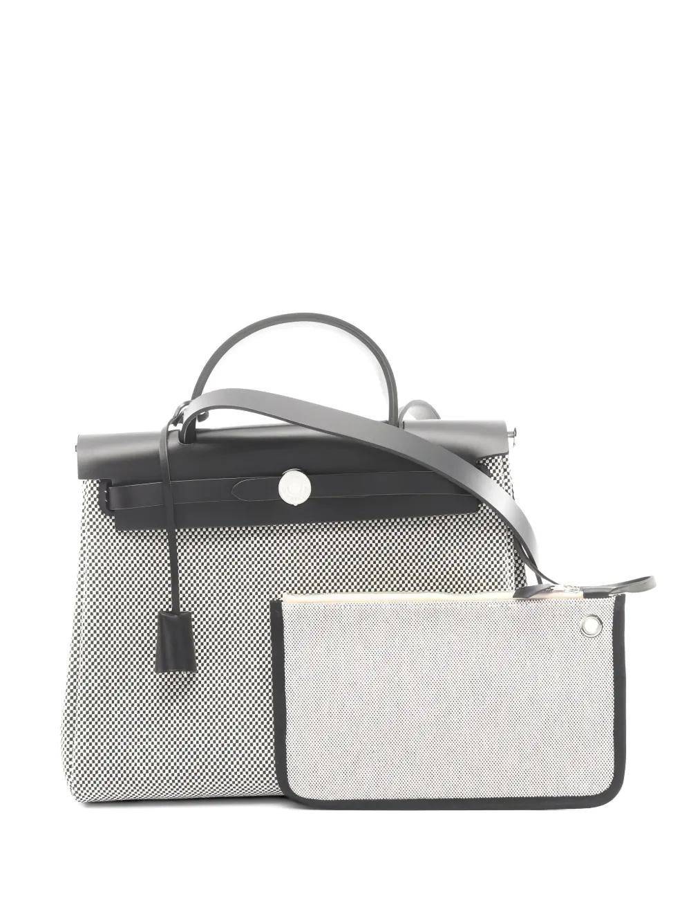 Hermès Pre-Owned 2025 Herbag Zip Retourne 31 leather handbag - Nero