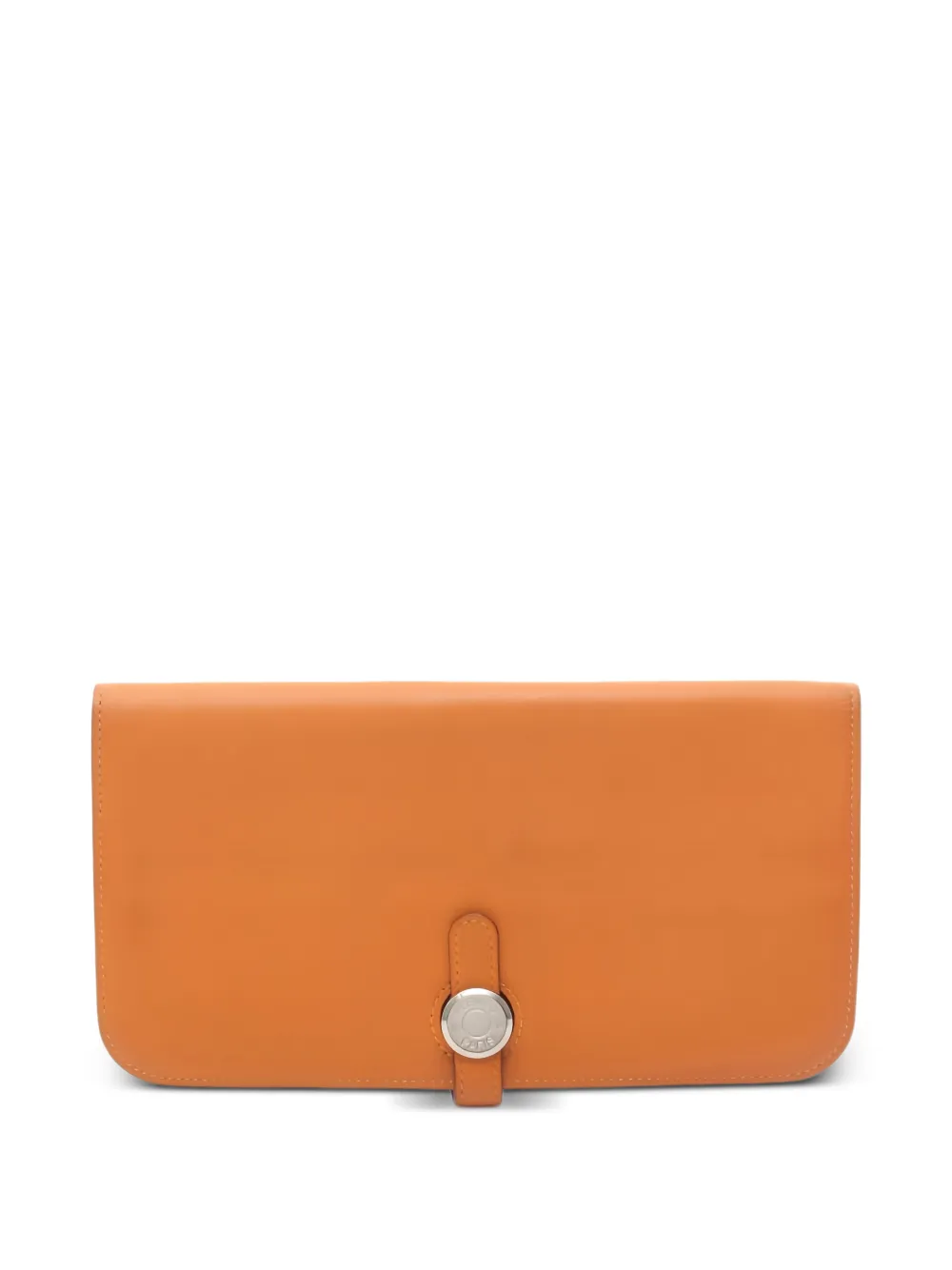 Hermès Pre-Owned 2019 Dogon bi-fold long leather wallet - Orange
