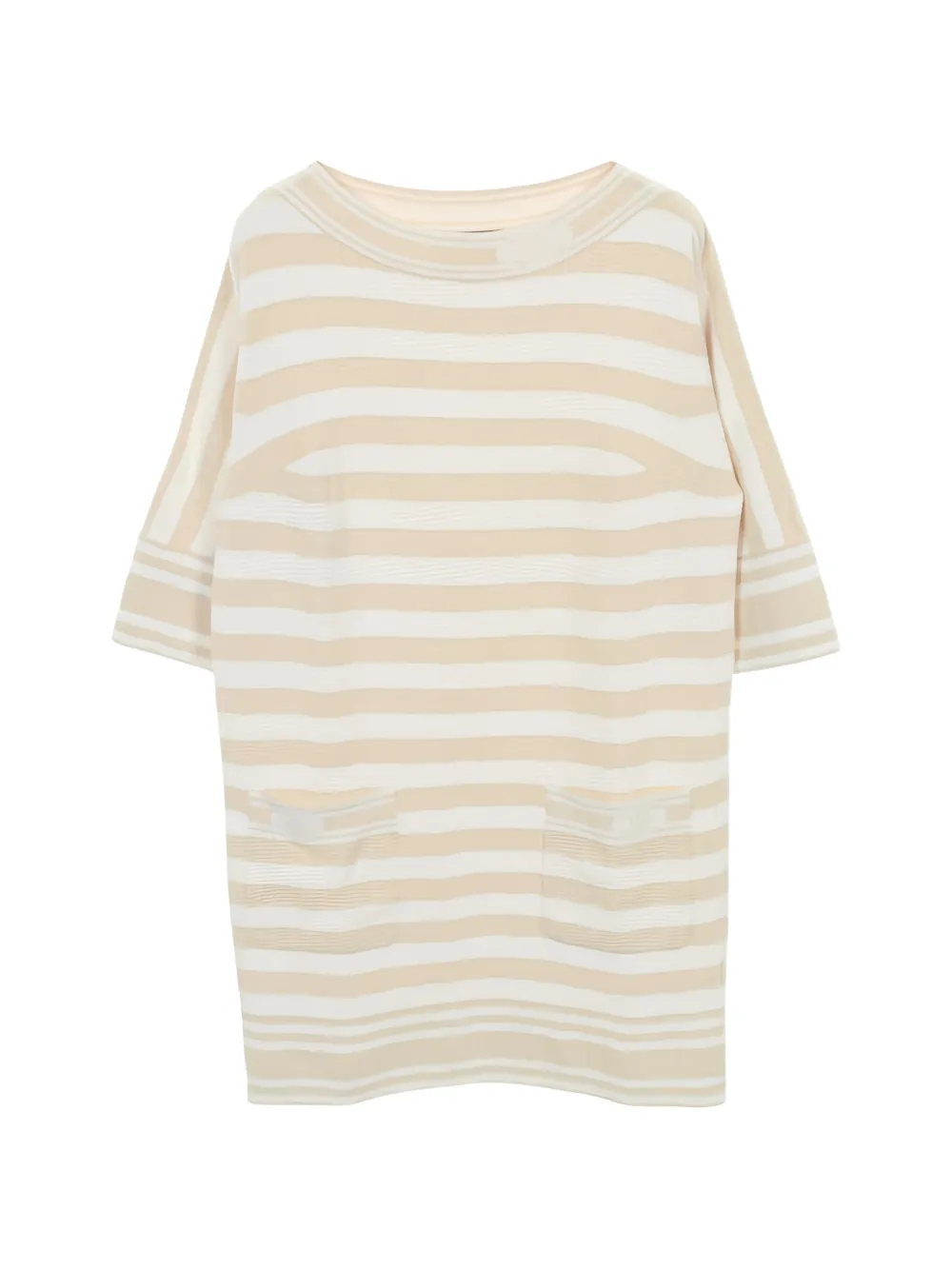 CHANEL Pre-Owned 1986-1988 Coco Mark three-quarter sleeve dress - Neutrals