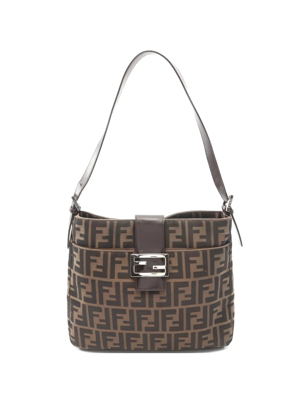 Fendi Pre-Owned 2010s Zucca shoulder bag - Marrone