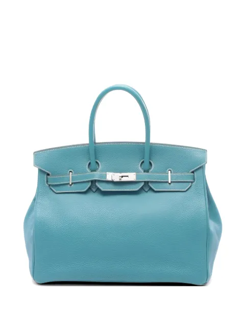 Hermès Pre-Owned tote Birkin 35 Blue Jean 2004