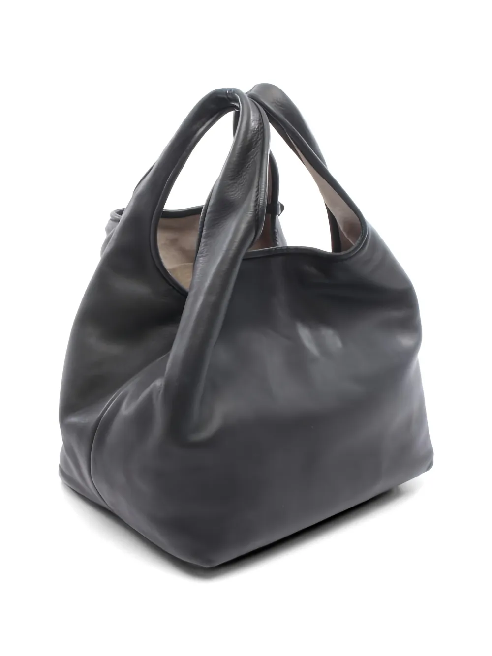  Loewe Pre-owned 2000s Callier Leather Tote Bag - Black 