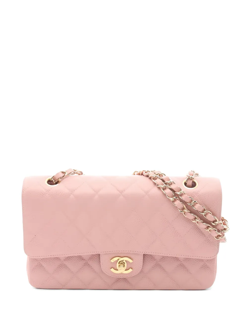 CHANEL Pre-Owned 2003 matelasse double flap shoulder bag - Rosa