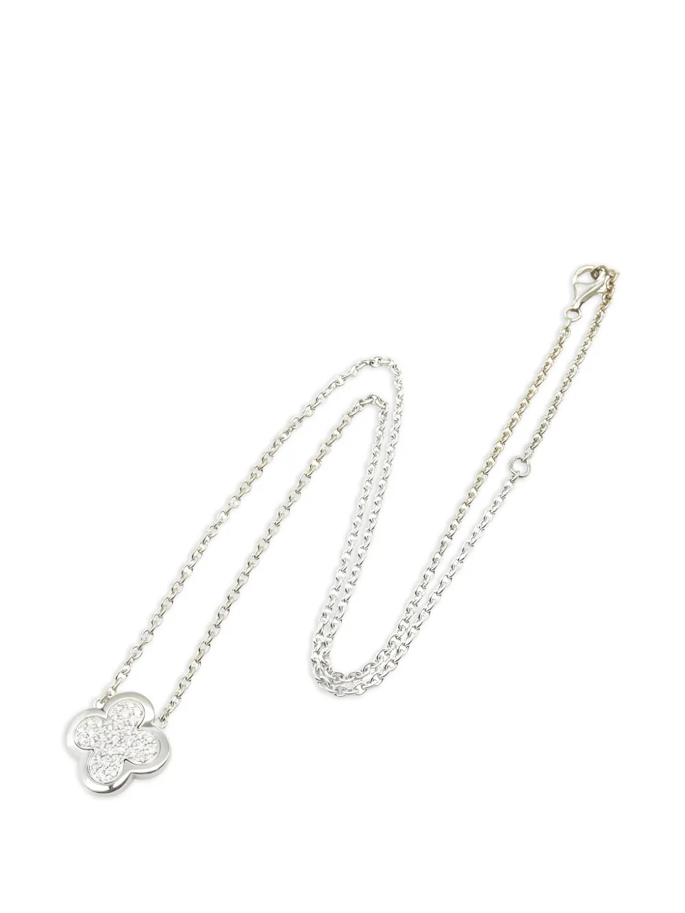 Van Cleef & Arpels Pre-Owned 2010s Pure Alhambra diamond necklace - Silber