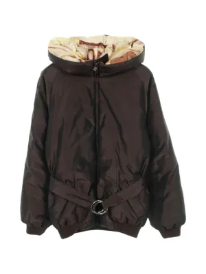 Acne Studios ファーカラー ジャケット | ブラウン | FARFETCH JP