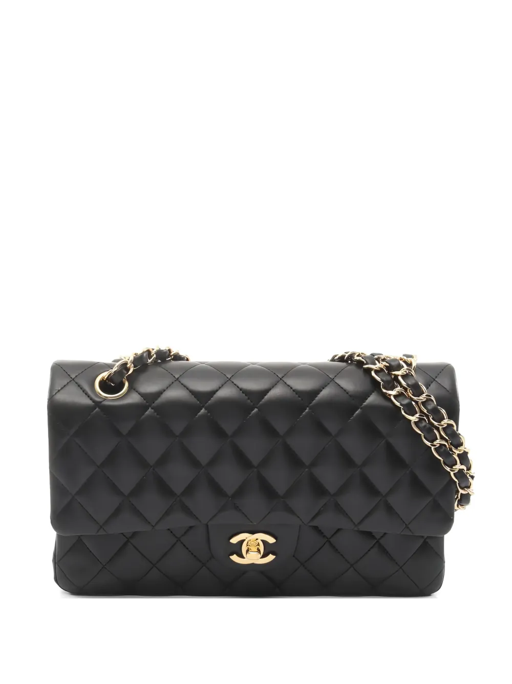 CHANEL Pre-Owned 2012 Double Flap diamond-quilting shoulder bag - Nero