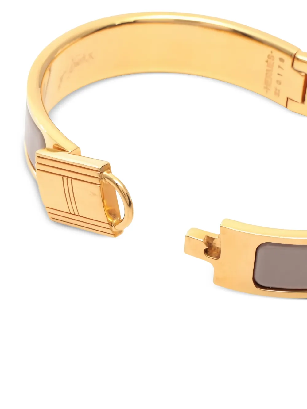  Hermès Pre-owned 2000s Click Cadena Pm Bangle - Gold 