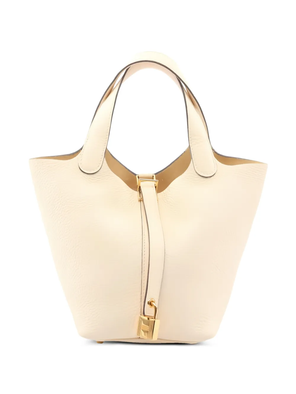 Hermès Pre-Owned 2021 PM Picotin Lock leather handbag - Nude