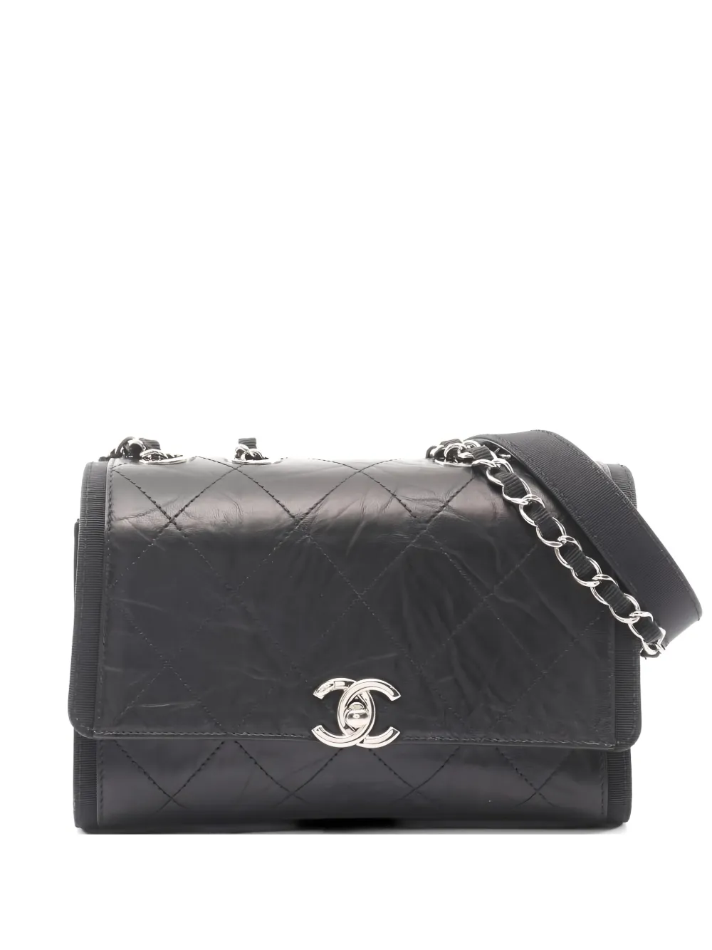 CHANEL Pre-Owned 2018 matelassé chain shoulder bag - Nero