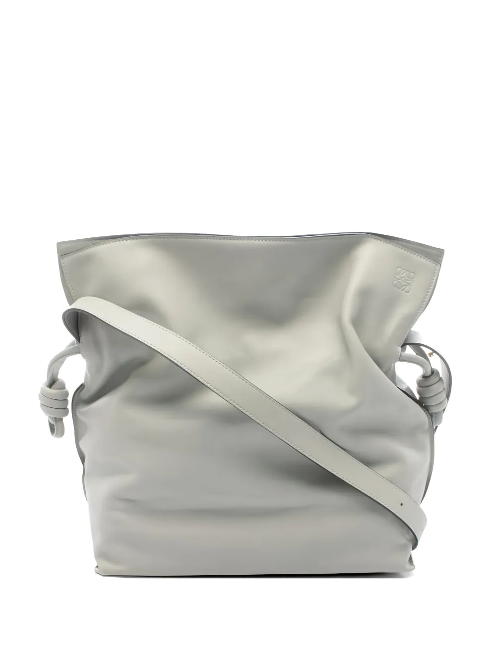 Loewe Pre-Owned 2010s large Flamenco leather shoulder bag - Grigio