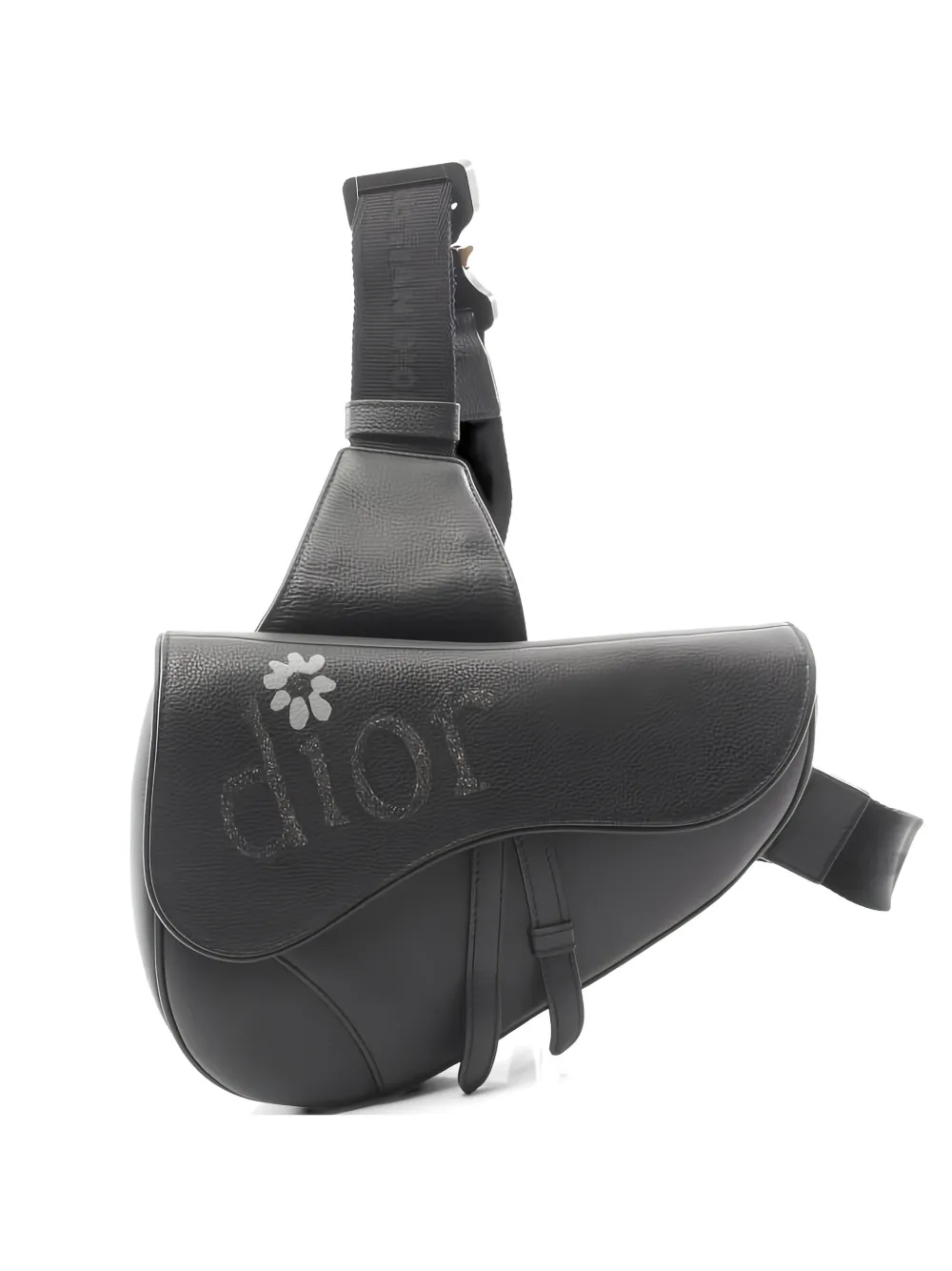 Christian Dior Pre-Owned 2010s x ERL saddle bag - Nero