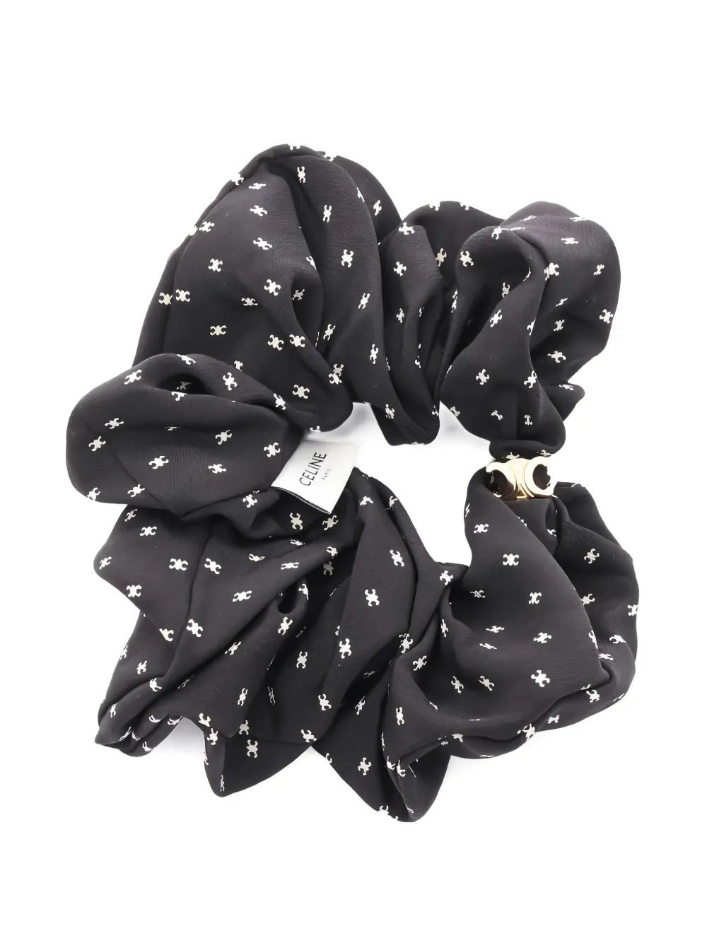 Celine Pre-Owned 2020s micro Triomphe scrunchie - Nero