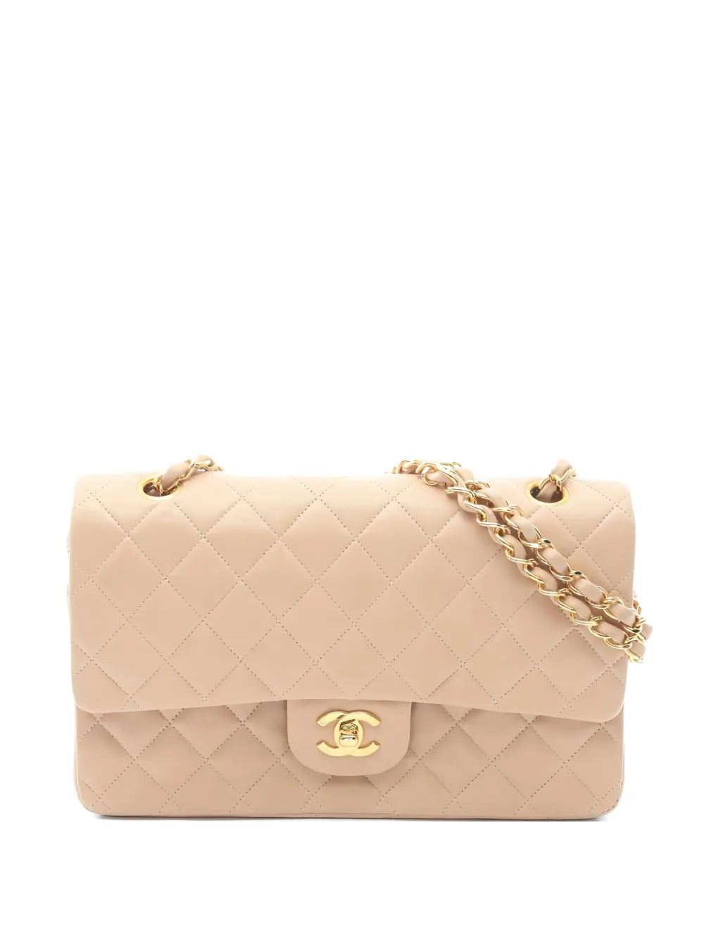 CHANEL Pre-Owned 1996-1997 Double Flap shoulder bag - Toni neutri