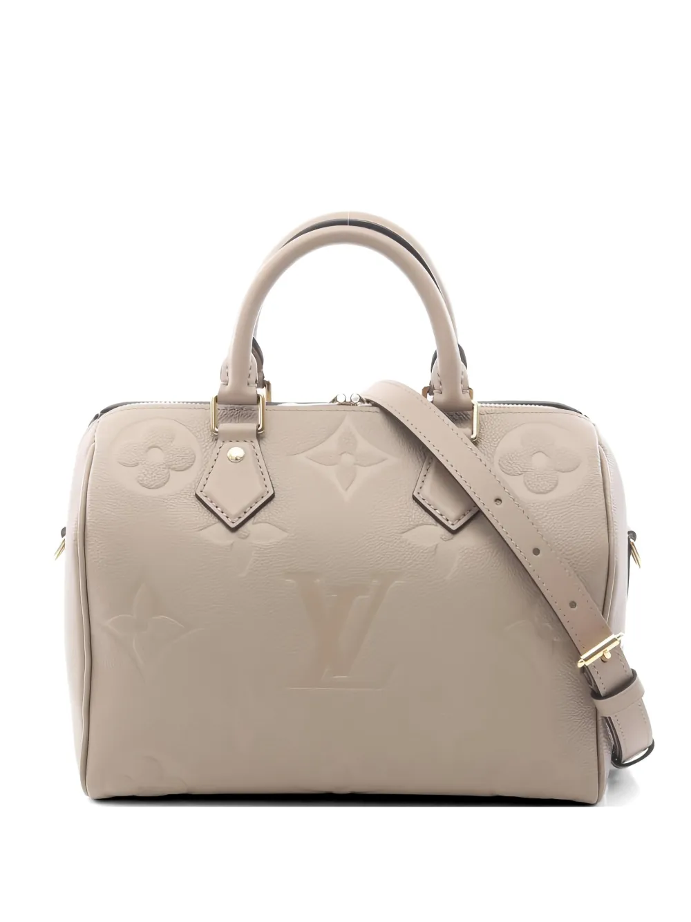 Louis Vuitton Pre-Owned 2021 25 Speedy Bandouliere tote bag - Toni neutri