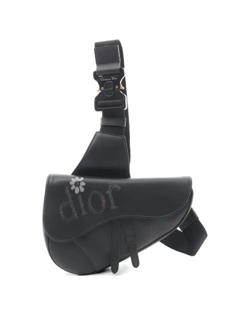 Christian Dior Pre-Owned x ERL 2010s leather Saddle bag