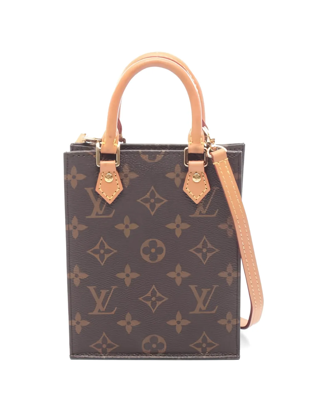 Louis Vuitton Pre-Owned 2010s Petite Sac Plat monogram tote bag - Marrone