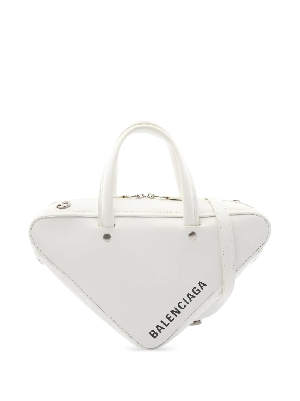 Balenciaga Pre-Owned Triangle Duffle XS leather handbag - Bianco