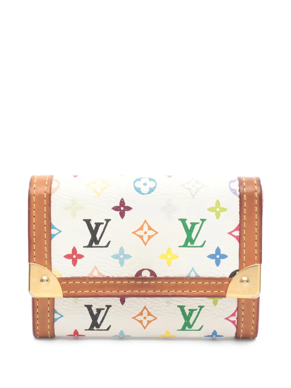 Louis Vuitton Pre-Owned x Takashi Murakami 2004 monogram wallet - Bianco