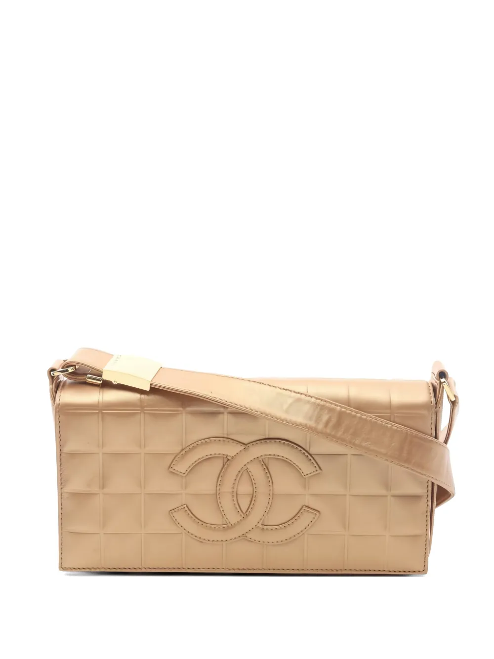 CHANEL Pre-Owned 2000-2002 Choco Bar shoulder bag - Toni neutri