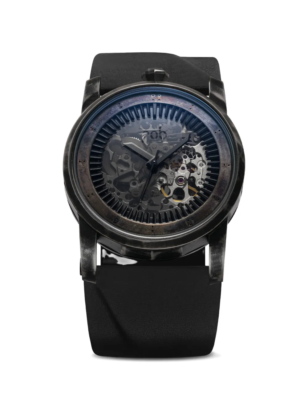 Fob Paris R413 leather watche - Nero