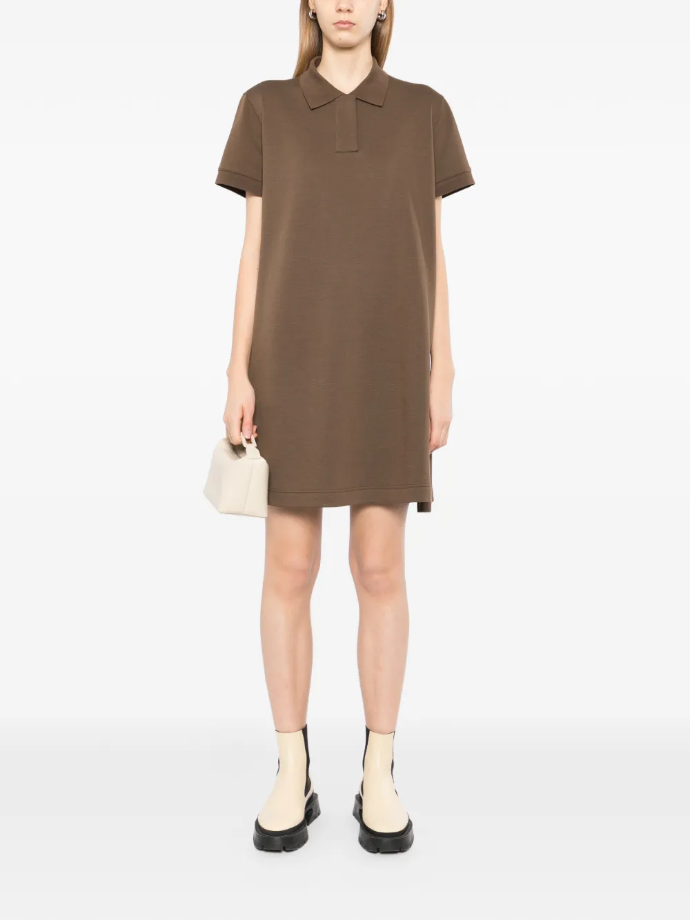 JNBY Mini-jurk met polokraag Bruin