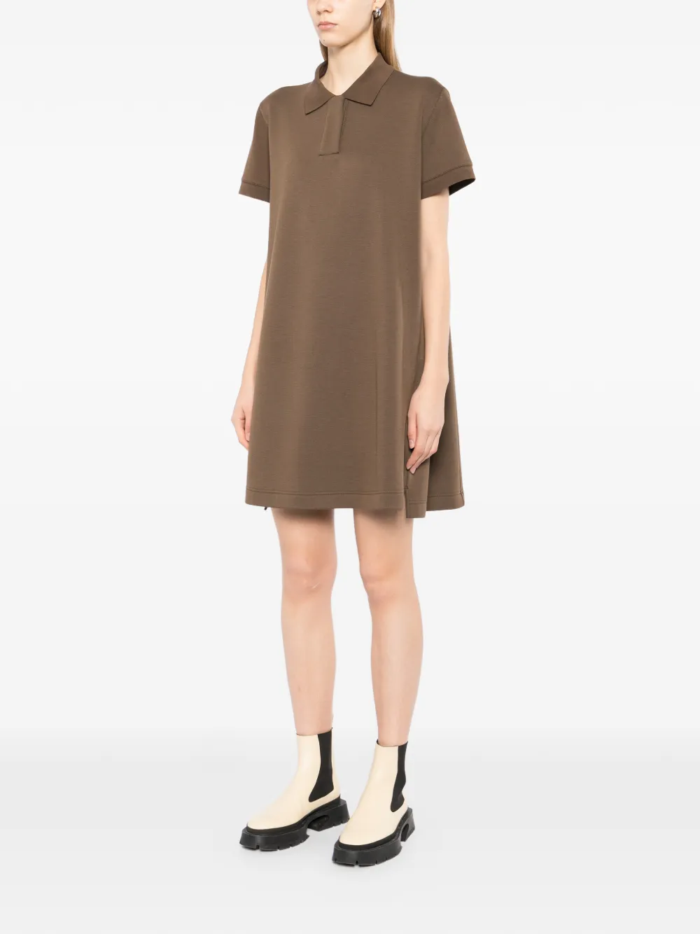 JNBY Mini-jurk met polokraag Bruin