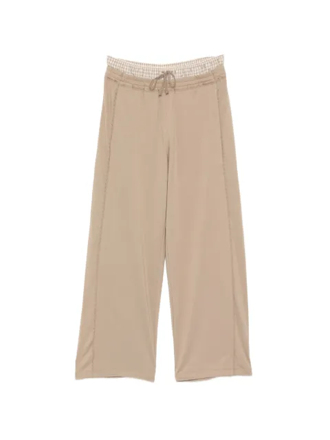 JNBY plaid-waistband trousers