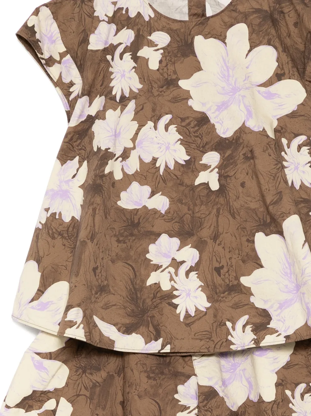 jnby by JNBY Shorts met bloemenprint Bruin