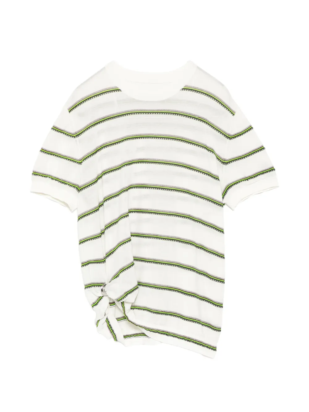 JNBY Top a righe con fibbia - Bianco