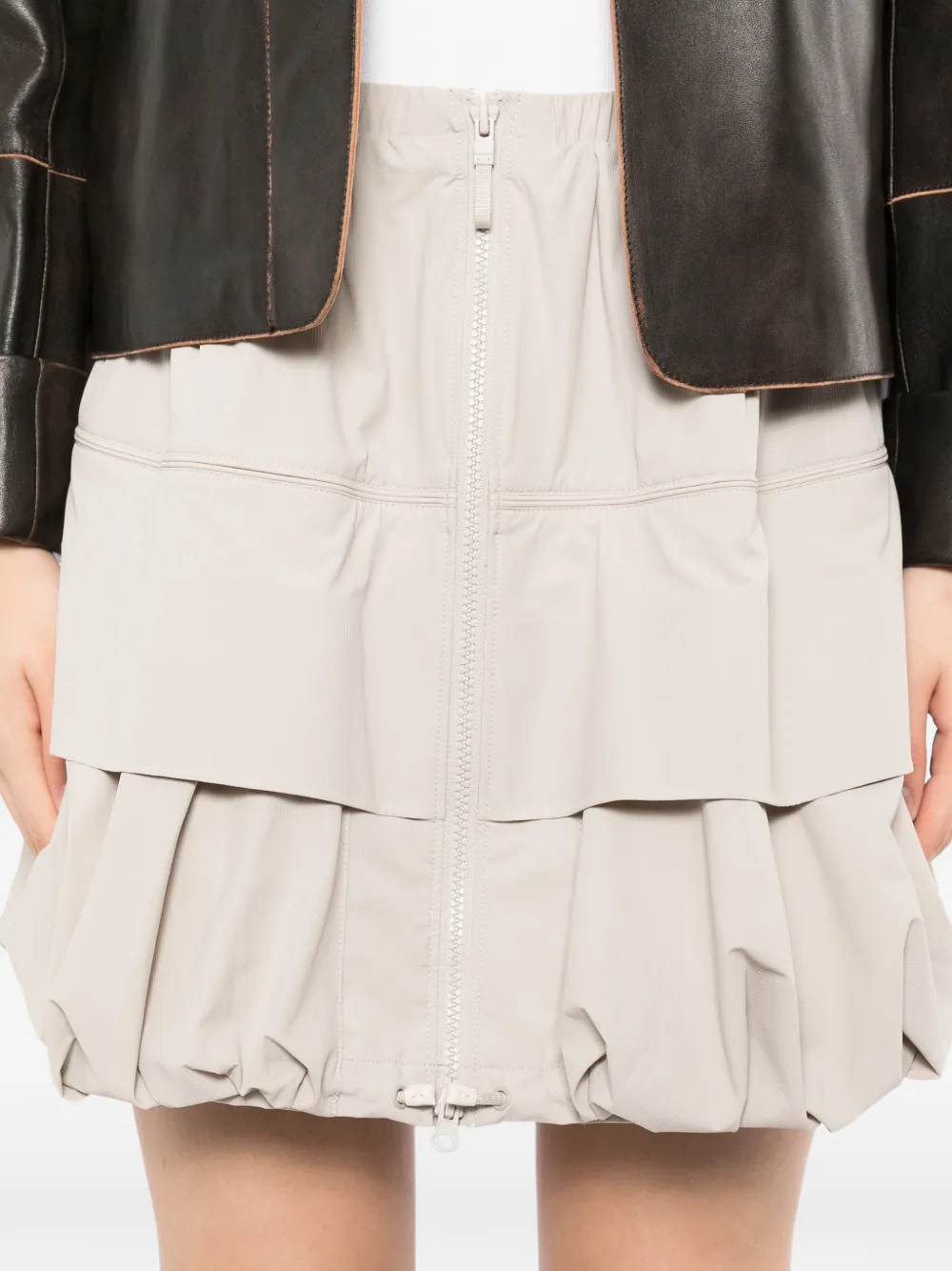 JNBY Gelaagde mini-rok Beige