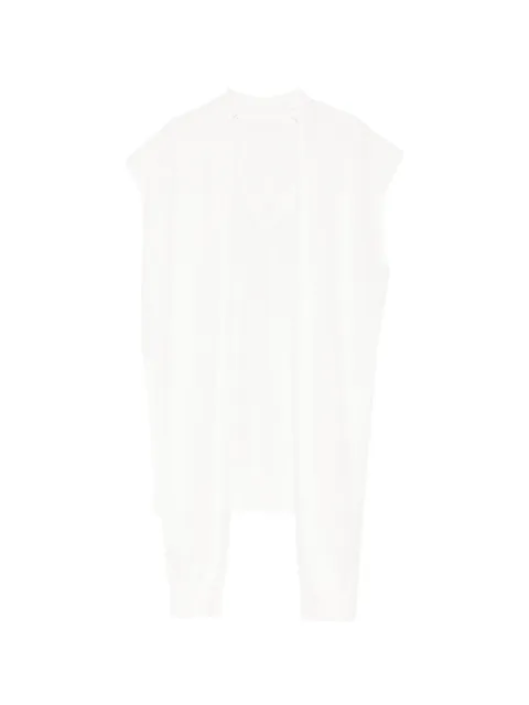 LESS V-neck cooling linen blend vest