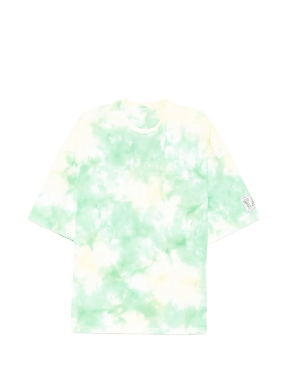 Croquis Tie-dye Short-sleeve T-shirt In Green