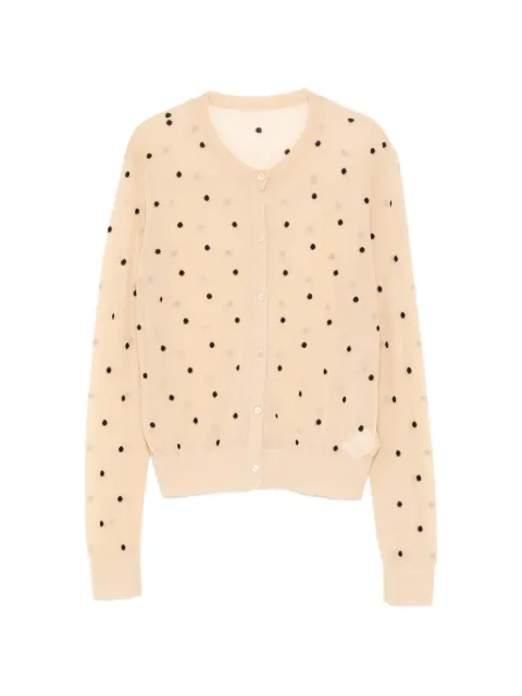 JNBY polka dot cropped cardigan