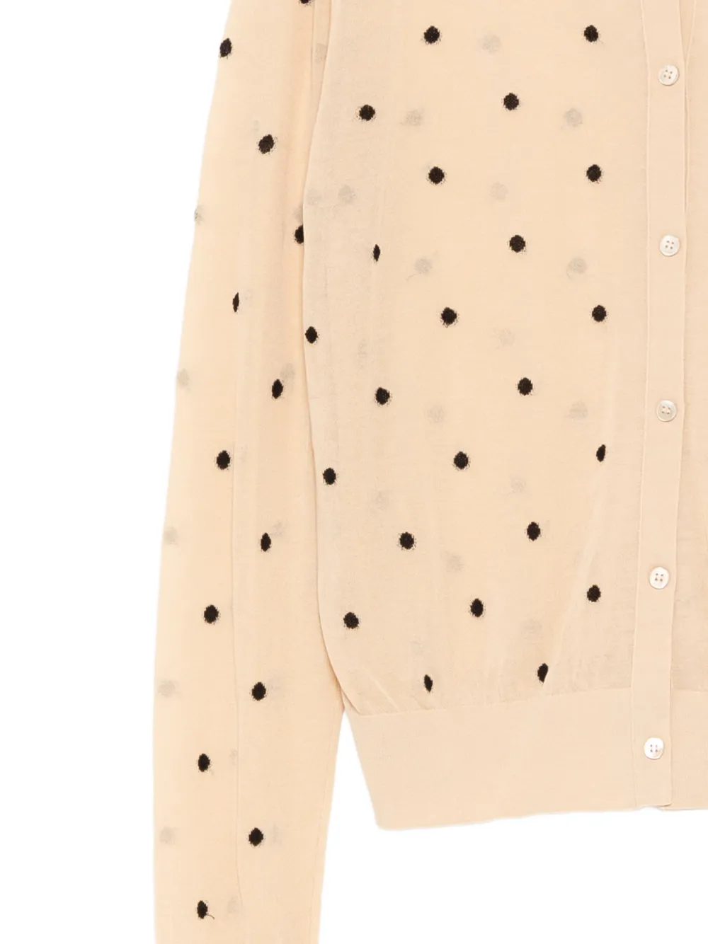 JNBY Cropped vest met stippen Beige