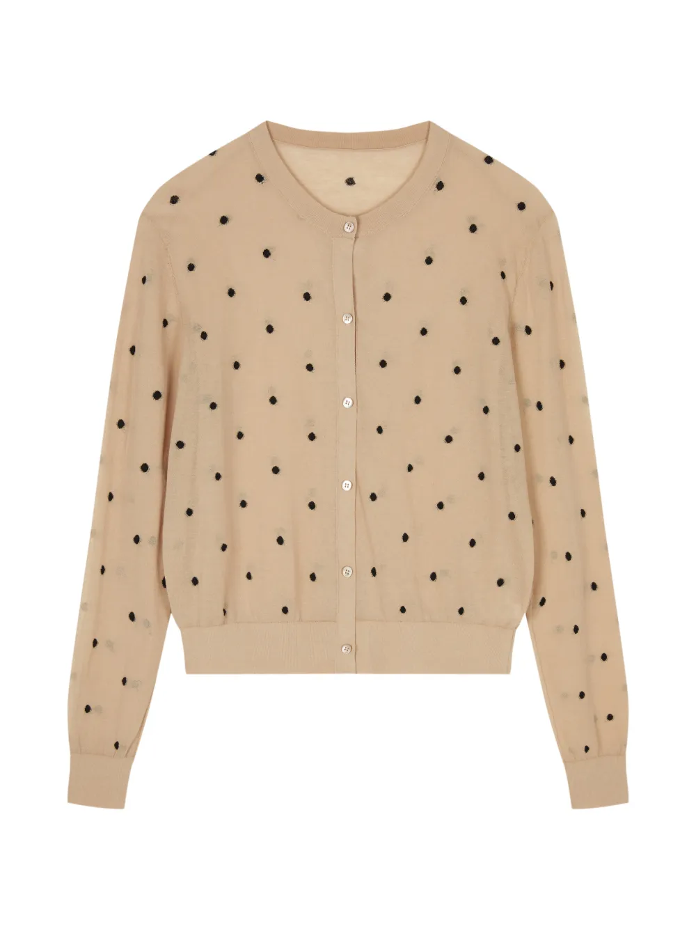 JNBY Cardigan crop a pois - Toni neutri